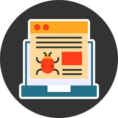 Web hata simgesi, uygulama sorunu simgesi beyaz arkaplanda izole edildi 