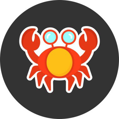 bir yengeç vektör çizim