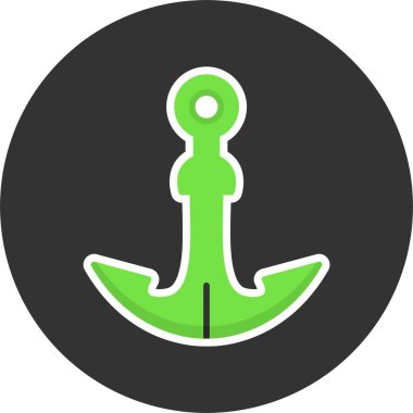 Çapa. Web simgesi basit illüstrasyon 