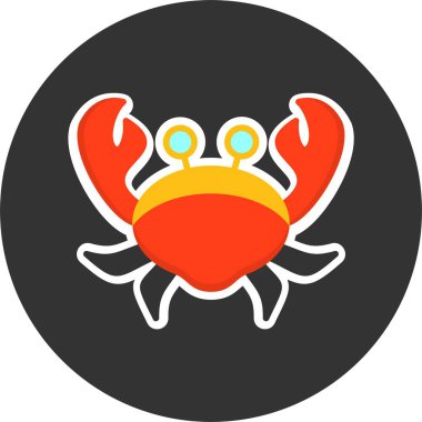 bir yengeç vektör çizim