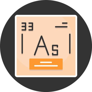 Arsenic web icon vector illustration clipart