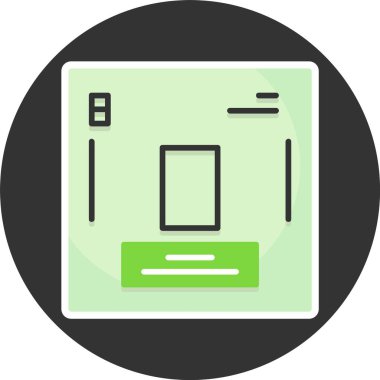 Oxygen web icon vector illustration