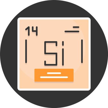 Silikon Web simgesi vektör illüstrasyonu