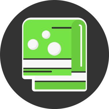 Havlu Web simgesi vektör illüstrasyonu