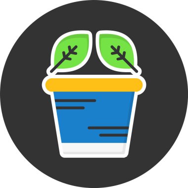 Ekin tenceresi Web Simgesi, Basit İllüstrasyon