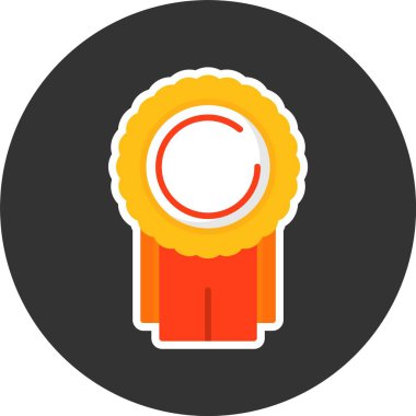 Ödül kazanan ikon, vektör illüstrasyonu 