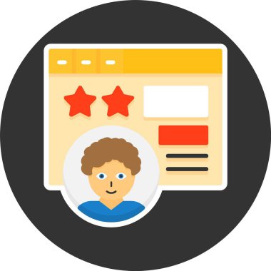 Beyaz arkaplanda izole edilmiş deneyim simgesi 