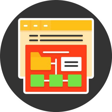 Site haritası illüstrasyon vektörü