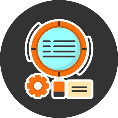 seo konsept simgesi, vektör illüstrasyonu basit tasarım