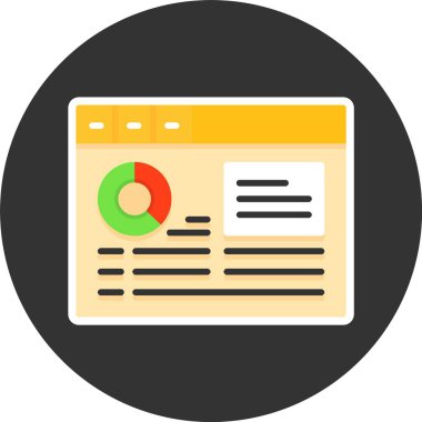 Web analytics vektör çizim