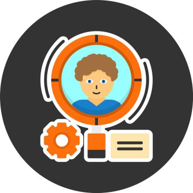 Davranış Akıcı Web Simgesi, Basit İllüstrasyon