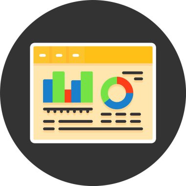 Web analytics vektör çizim