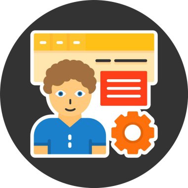 seo konsept simgesi, vektör illüstrasyonu basit tasarım