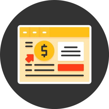 PPC web simgesi, basit illüstrasyon