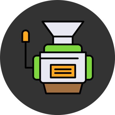 Et Öğütücü ağ ikonu vektör illüstrasyonu