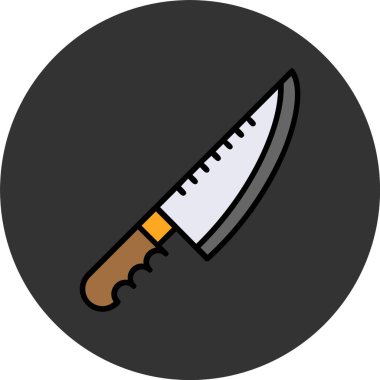 Bıçak. Web simgesi basit illüstrasyon 