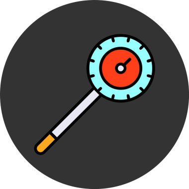 Termometre. Web simgesi basit illüstrasyon