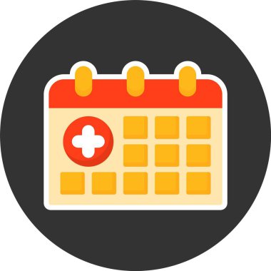 Takvim web simgesi, vektör çizim 