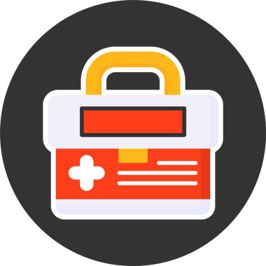 Çanta. Web simgesi basit illüstrasyon