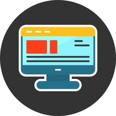 Çevrimiçi Reklam simgesi. Şablonlar için Dijital Pazarlama simgesi