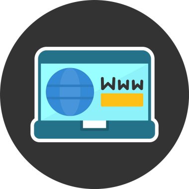 Web tarayıcı vektör simgesi 