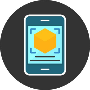 Artırılmış Gerçeklik Web Simgesi, Basit İllüstrasyon