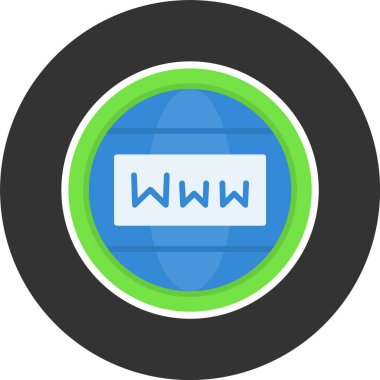 dünya, web simgesi vektör illüstrasyonu