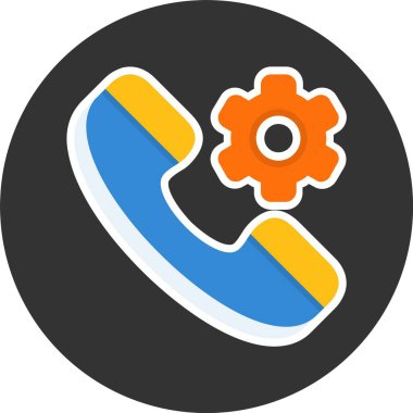 - Telefon. Web simgesi basit illüstrasyon