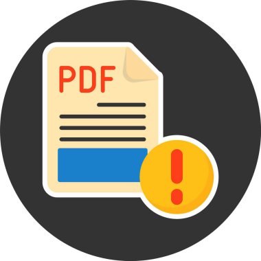 PDF dosya biçimi, web simgesi, vektör illüstrasyonu