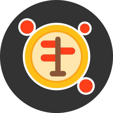 Beyaz arka planda yalıtılmış rota simgesi 