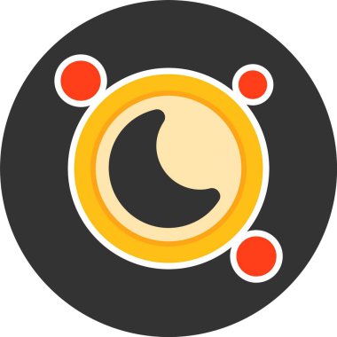 Odaklama Yardımcısı Düğme Web Simgesi, Basit İllüstrasyon