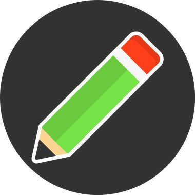 Kalem. Web simgesi basit tasarım 