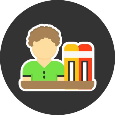 kitapların simge vektör illüstrasyonu