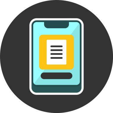 Eğitim uygulaması simgesi vektör illüstrasyonuName