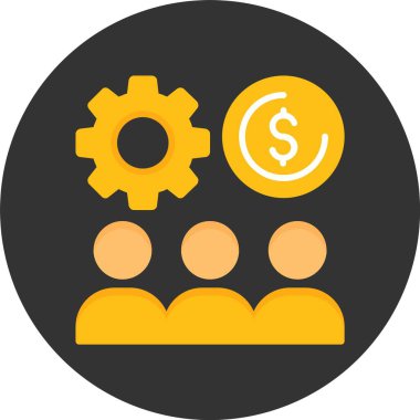 İşyeri Çeşitliliği Web Simgesi, Basit İllüstrasyon