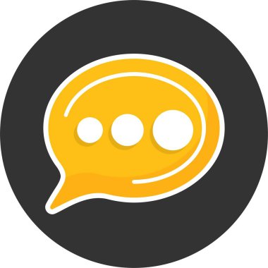 Sohbet iletisi açıklama simgesi ana hat biçimi