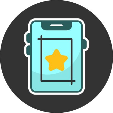 Ekran Görüntüsü Web Simgesi, Basit İllüstrasyon