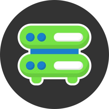 Sunucunun vektör evrensel simgesi 