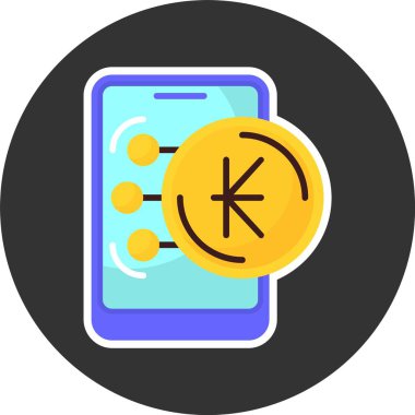  Lao Kip simge vektör çizimi