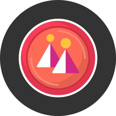 Yerel logo web simgesi vektör illüstrasyonu 