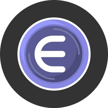 Enjin logo web simgesi vektör illüstrasyonu 