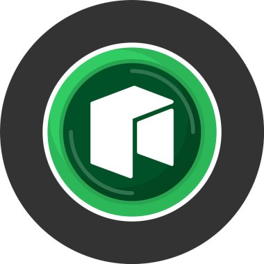 NEO logo web simgesi vektör illüstrasyonu 