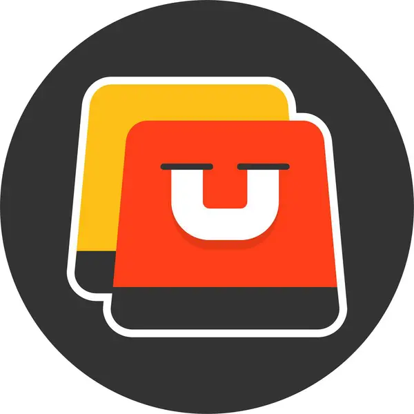 Alışveriş simgesi, online alışveriş konsepti, beyaz arkaplan 