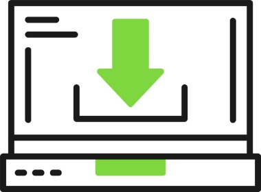 vektör çizim Download ok simgesi