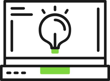 Ampul simge vektör çizim