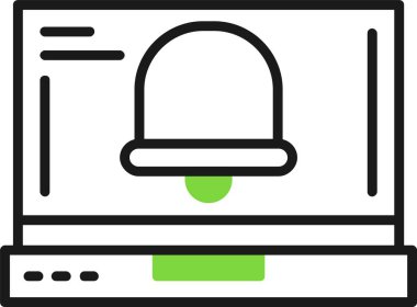 Çan Web simgesi, basit illüstrasyon