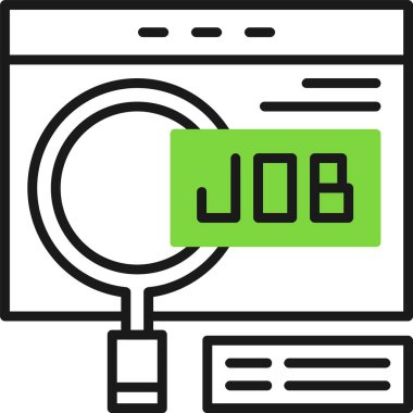 İş Arama Web Simgesi, Basit Resimler