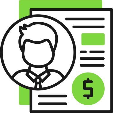 Tazminat renkli simge beyaz arkaplanda izole edildi 