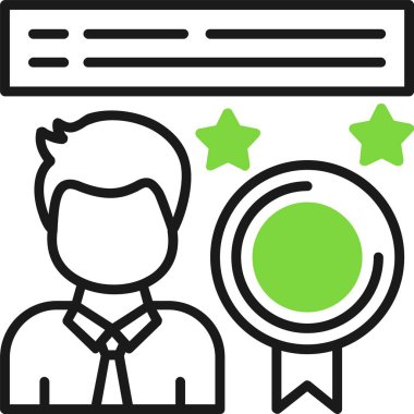 Çalışan Web simgesi basit illüstrasyon