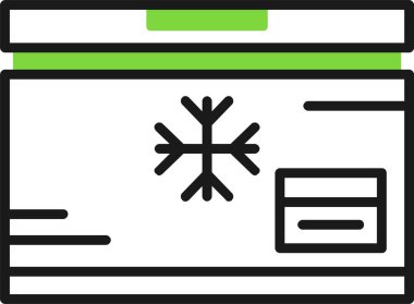 Dondurucu Web Simgesi, Basit İllüstrasyon